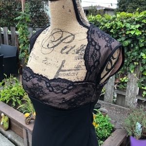 Jones New York Midi Dress (Black/Lace) Size 4